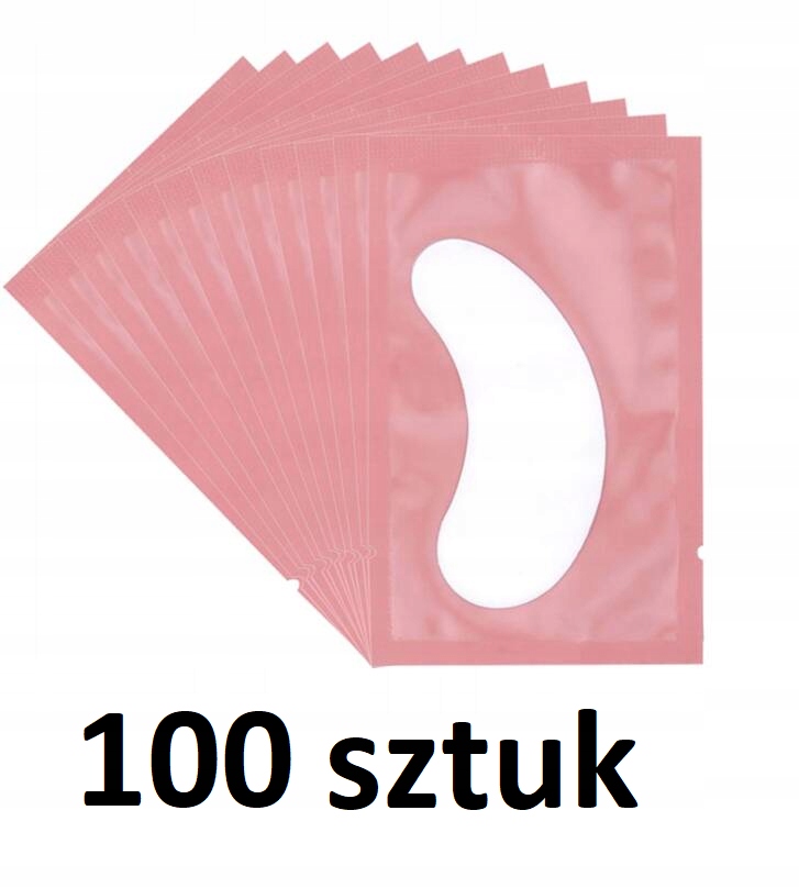 Gelové náplasti pod oči pro prodlužování řas Beauty 100 kusů