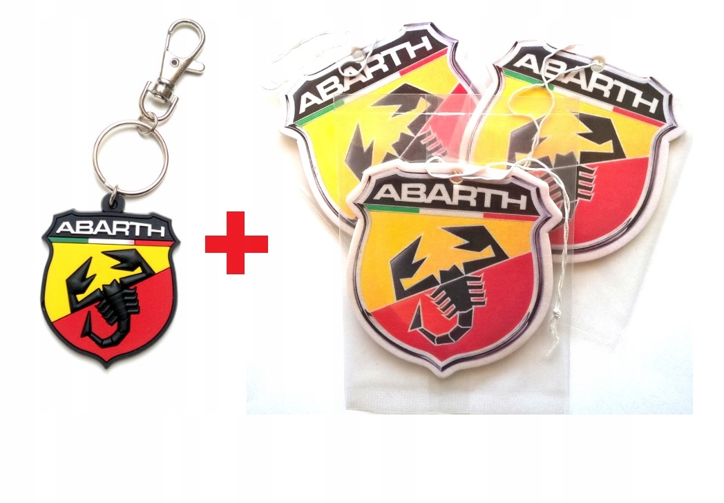 

Brelok Fiat Abarth 595 3x Zapach Gadżety z Logo