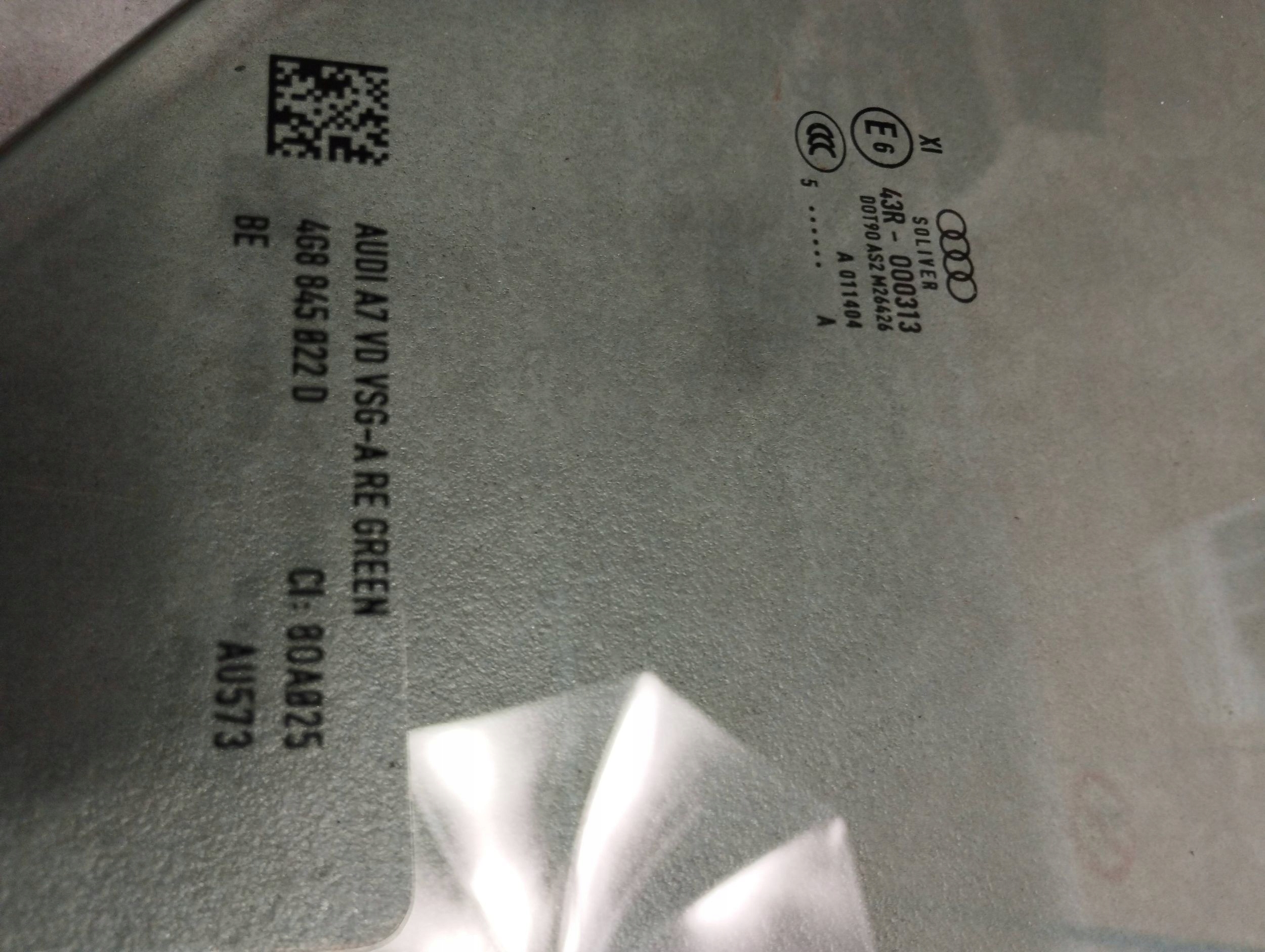 Audi A7 4G 2015 window right front PODWOJNA 4G8845022D