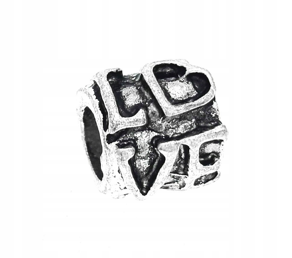 

Zawieszka beads love miłość