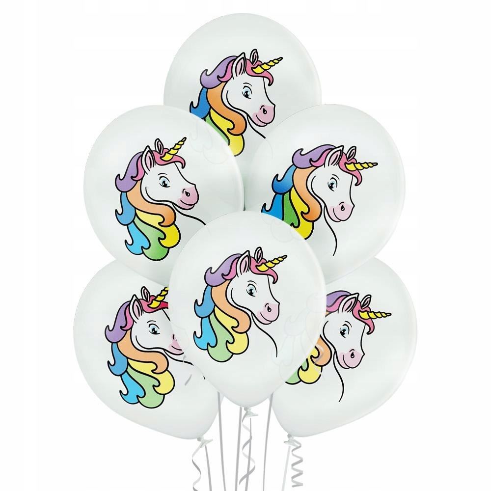 balony 30 cm jednorożec 6szt.  |   BN06-365 — 4