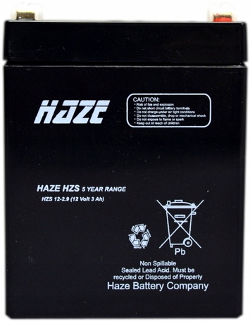 

Haze HZS12-2,9 12V 2,9Ah