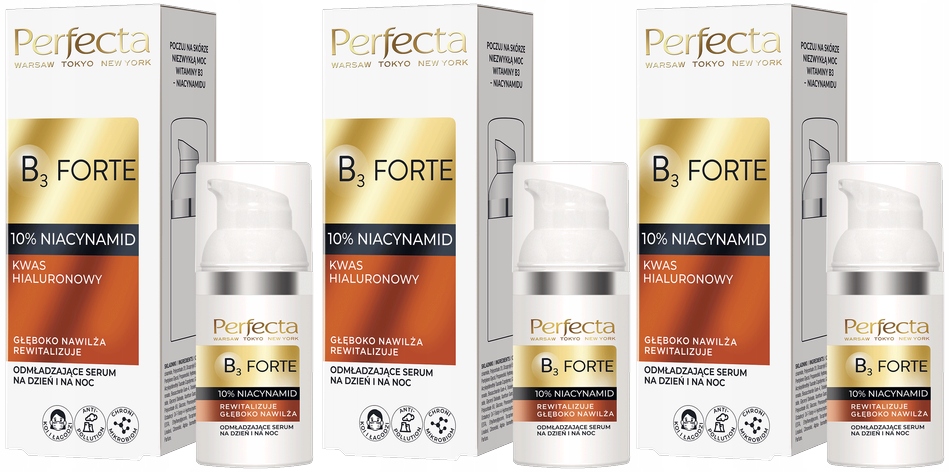 3ks Omlazující sérum na den a noc B3 Forte 30 ml Perfecta Hydratace