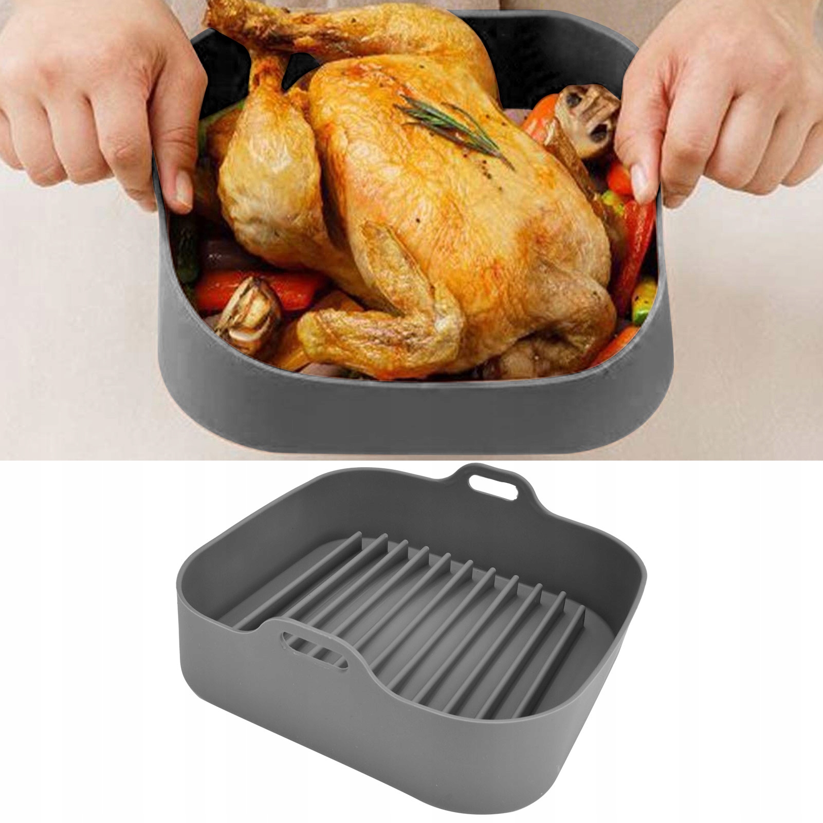 FORMA WYPIEKÓW FRYTKOWNICY SILIKONOWA 20CM Stan opakowania oryginalne