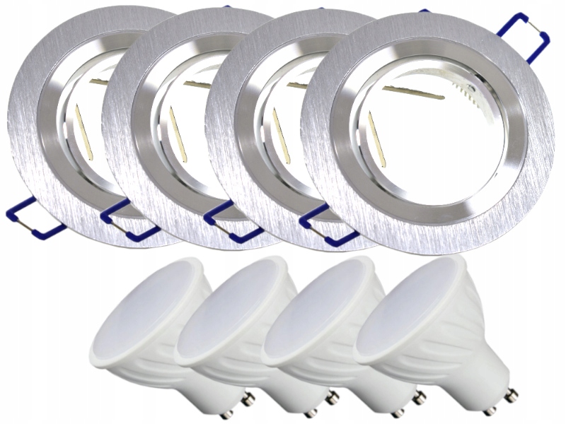

Zestaw Oprawki Sufitowe Halogen 4x +Żarówki 1,5W