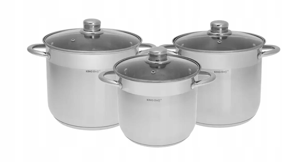 ZESTAW 3 DUŻYCH GARNKÓW STALOWE 22/24/26CM GASTRO EAN (GTIN) 5908287243118