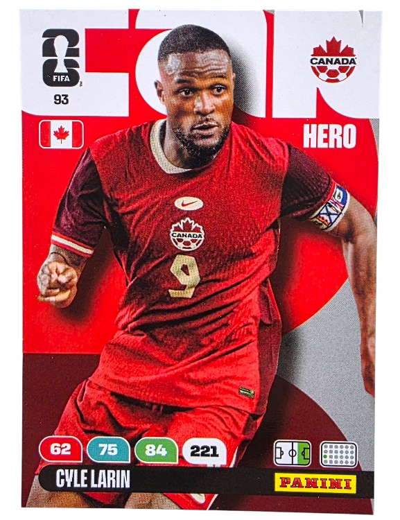Karty Piłkarskie do albumu Panini World Cup 2026 Hero Kanada 93 Larin