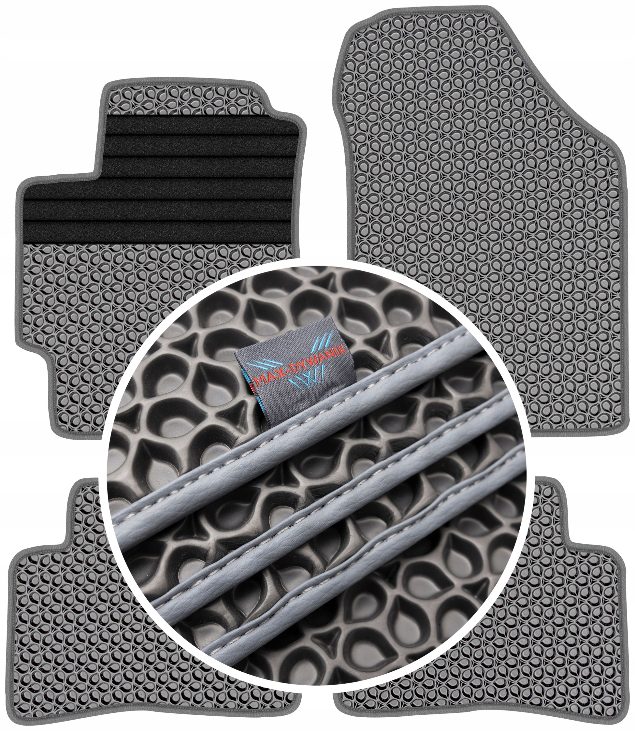 Hyundai Accent III 2006-2011 Gumové autokoberce Eva Eternity Šedá