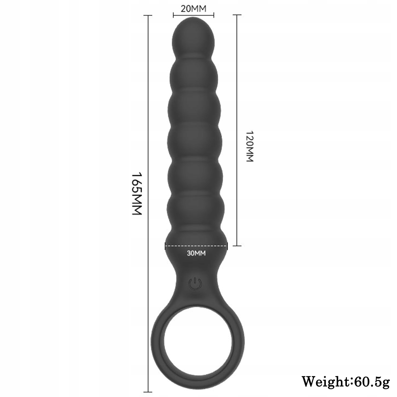 BDSMYOU Wibrujące Kulki Analne Dla Kobiet i Mężczyzn 10 Trybów Wibracji — miniatura 7
