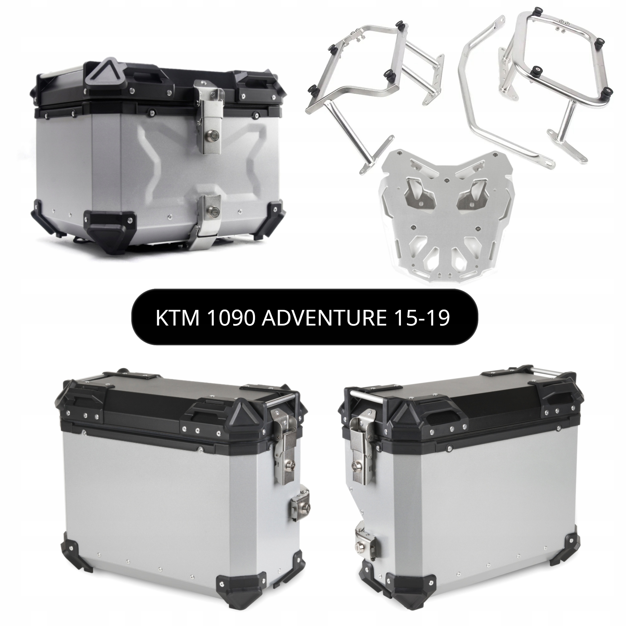 Kufřík Kufry Hliníkové Rámy Ktm 1090 Adventure 2015-2019 Set TopX