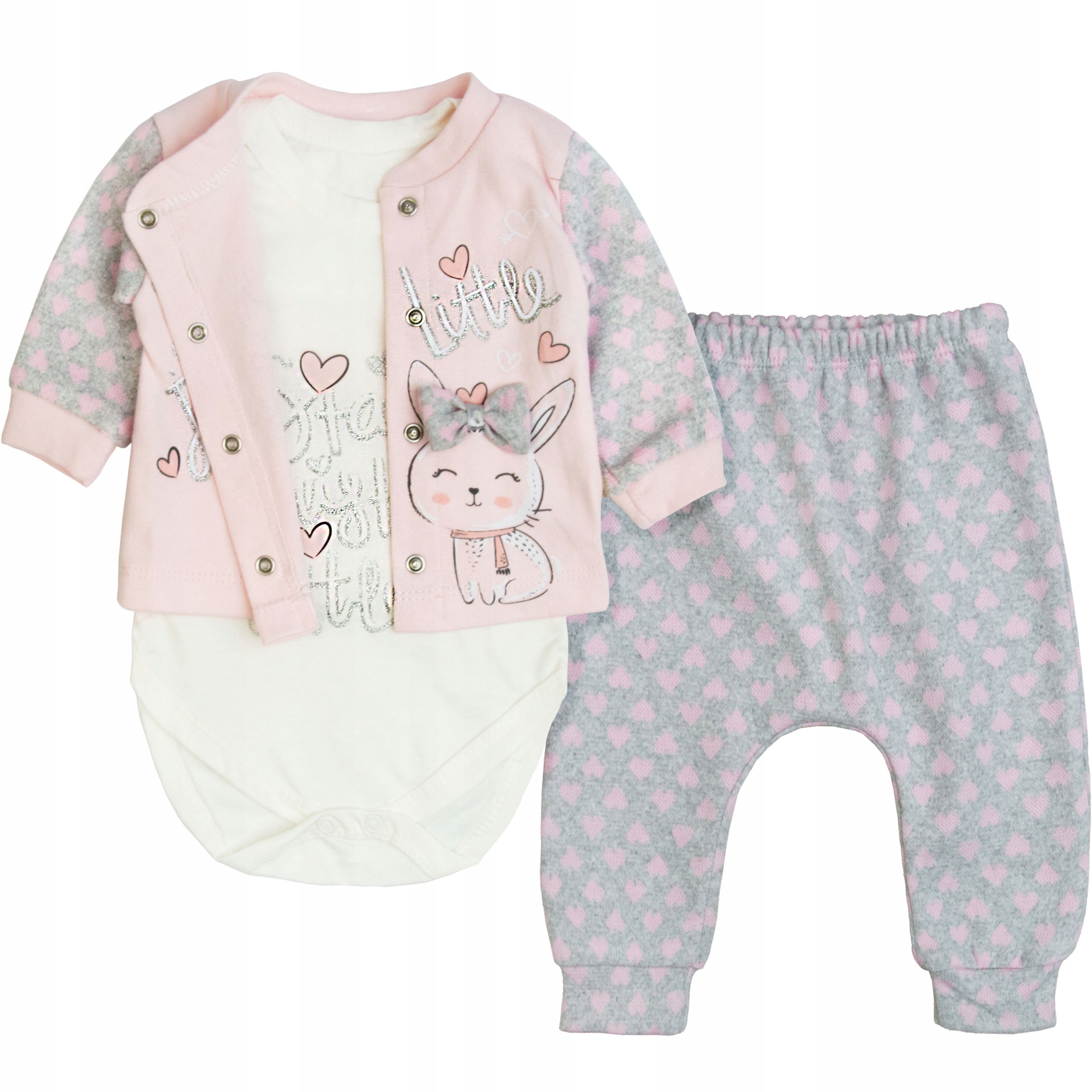 

Komplet Niemowlęcy 3cz. Bluza Spodnie Body Dr 62