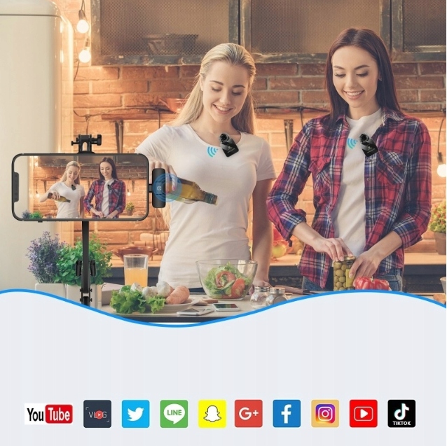 Kravatový mikrofón telefónu PULUZ USB-C ANDROID iOS iPhone 15 16 17 Model ANDROID