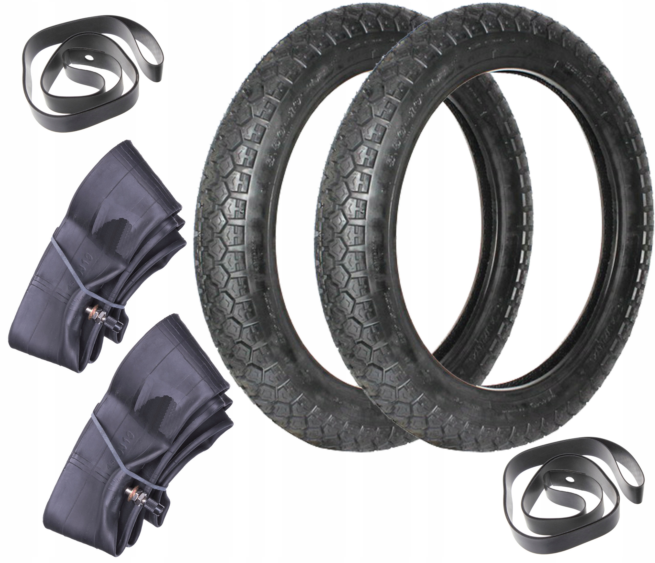 

Wfm Shl Junak Dniepr Awo 2x Opona 19 x 3.25 Dętka