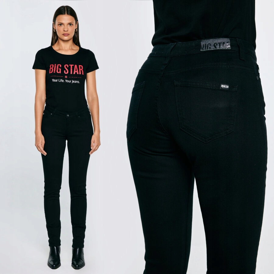 Big Star Dámské Černé Džíny Katrina 915 W31 L32