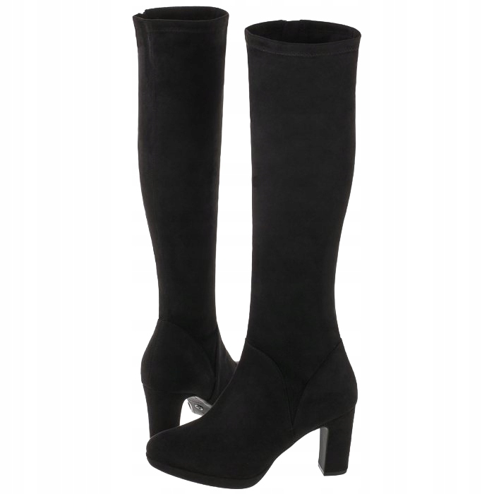 Tamaris Dámské Černé Kozačky Na Podpatku 36 3EA