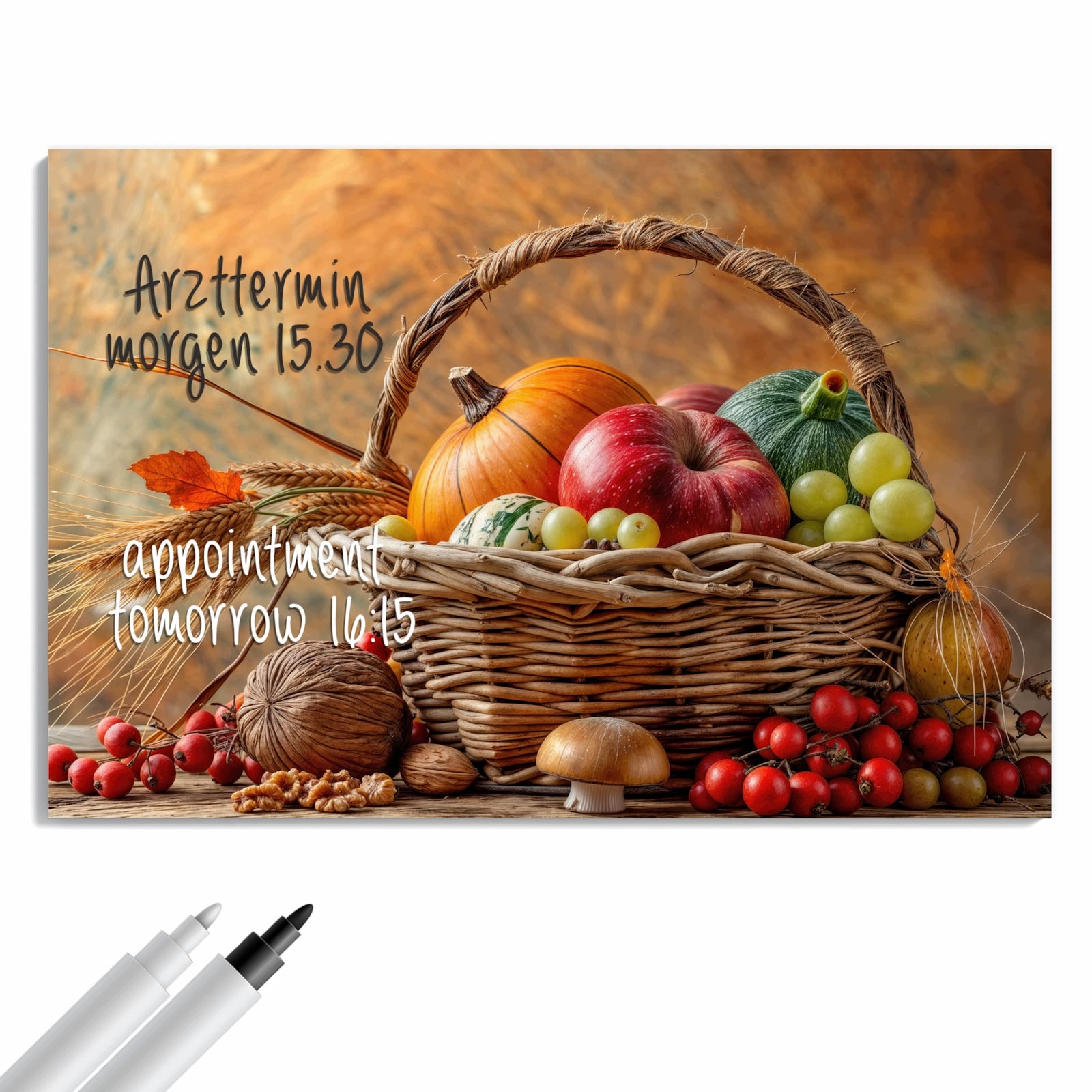 Magnetická tabule Podzimní Košík 60 × 40 cm