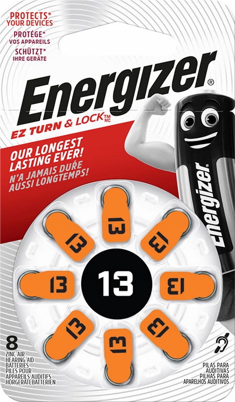

8x bateria słuchowa 13 - PR48 Energizer