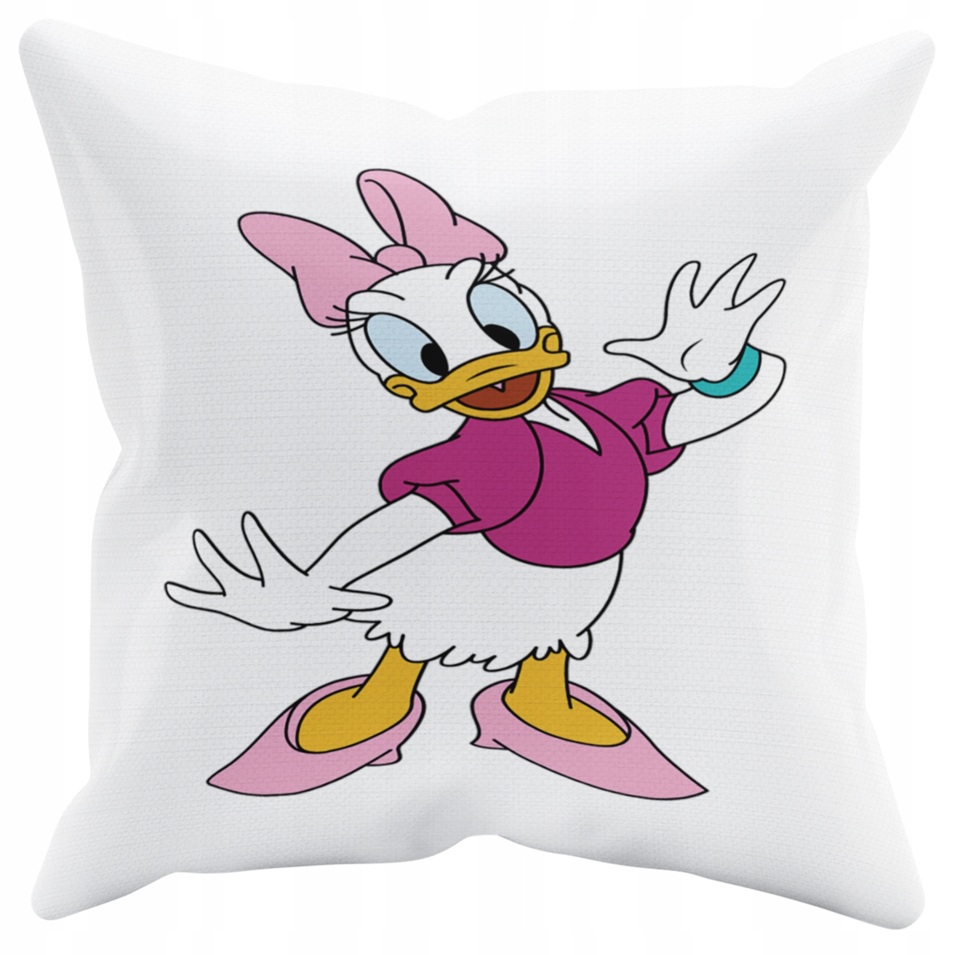 POSZEWKA NA PODUSZKĘ JAŚKA DO PRZEDSZKOLA DAISY+ IMIĘ GRATIS Kolor dominujący biel