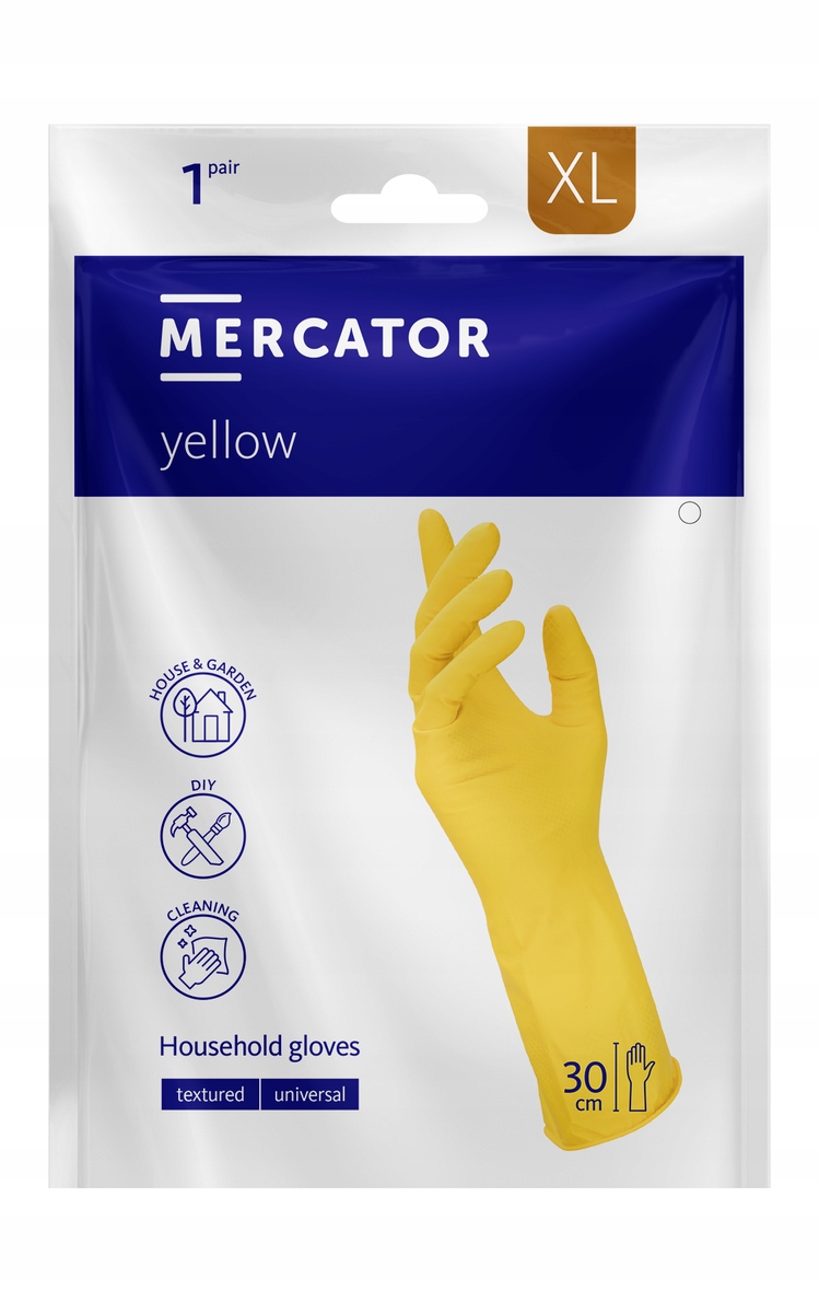 

Rękawice gospodarcze Mercator yellow XL 1 para