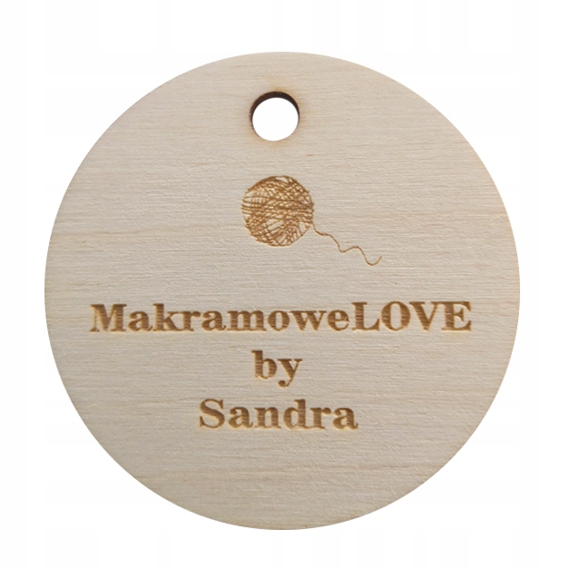 Štítek štítek dřevěná překližka Vaše Logo 5cm