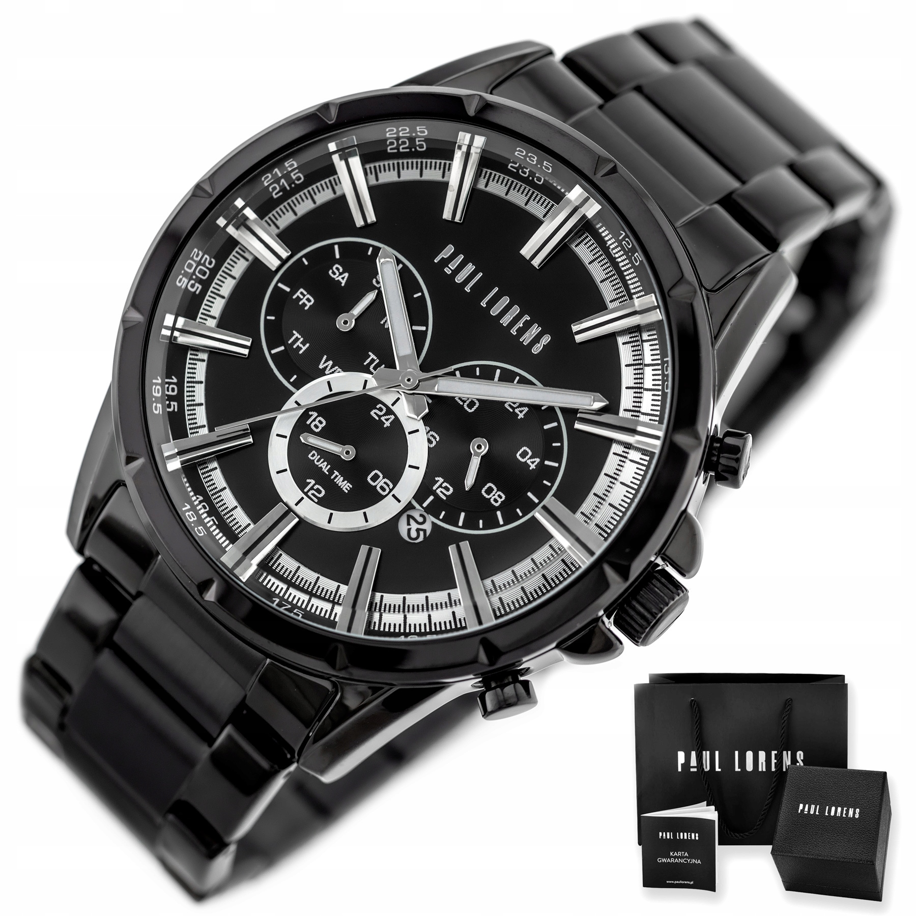 Pánské Hodinky Paul Lorens PL13605B-1A5 (zg359d) Box