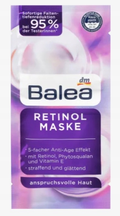 

Balea Maska Maseczka do twarzy Retinol 16ml