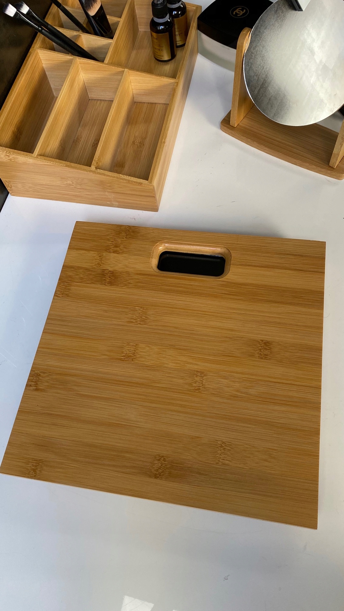 WAGA ELEKTRONICZNA BAMBUSOWA WYŚWIETLACZ POMIAR Model 659870