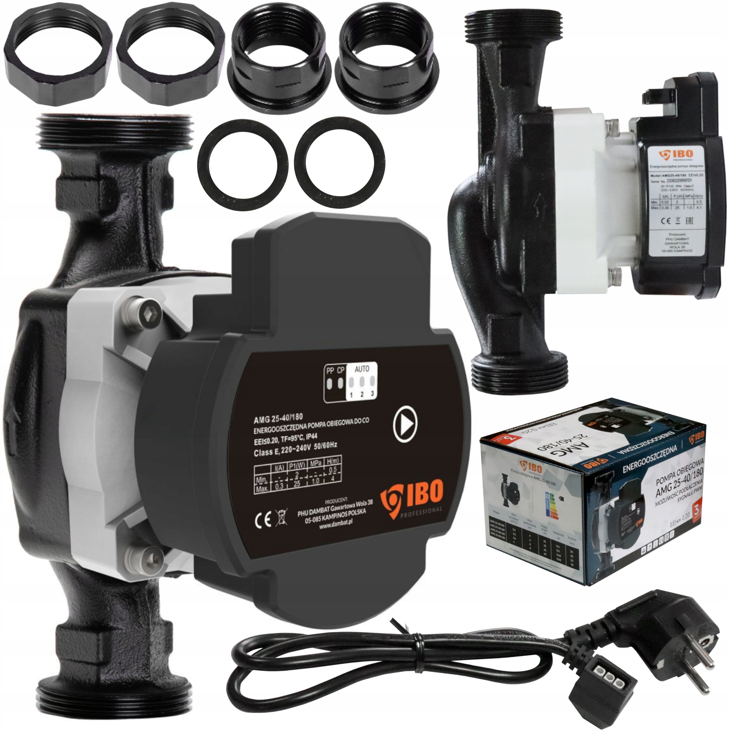 Elektronická obehová pumpa Ibo Amg 25-60/180 Pwm skrutky