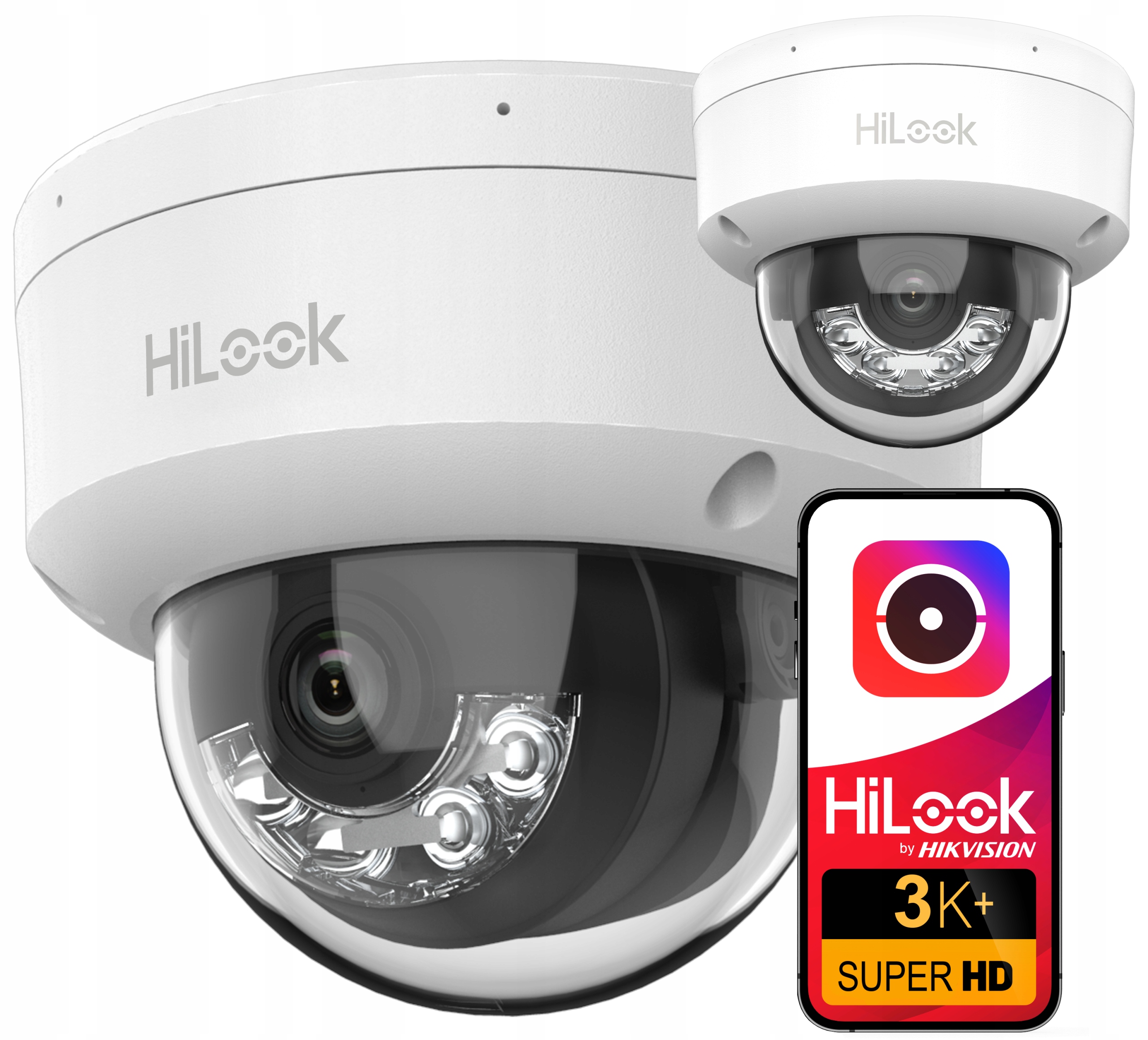 6MPx IPC-D160HA-LU Inteligentná hybridná svetelná PoE Ip kamera IK08 HiLook Hikvision