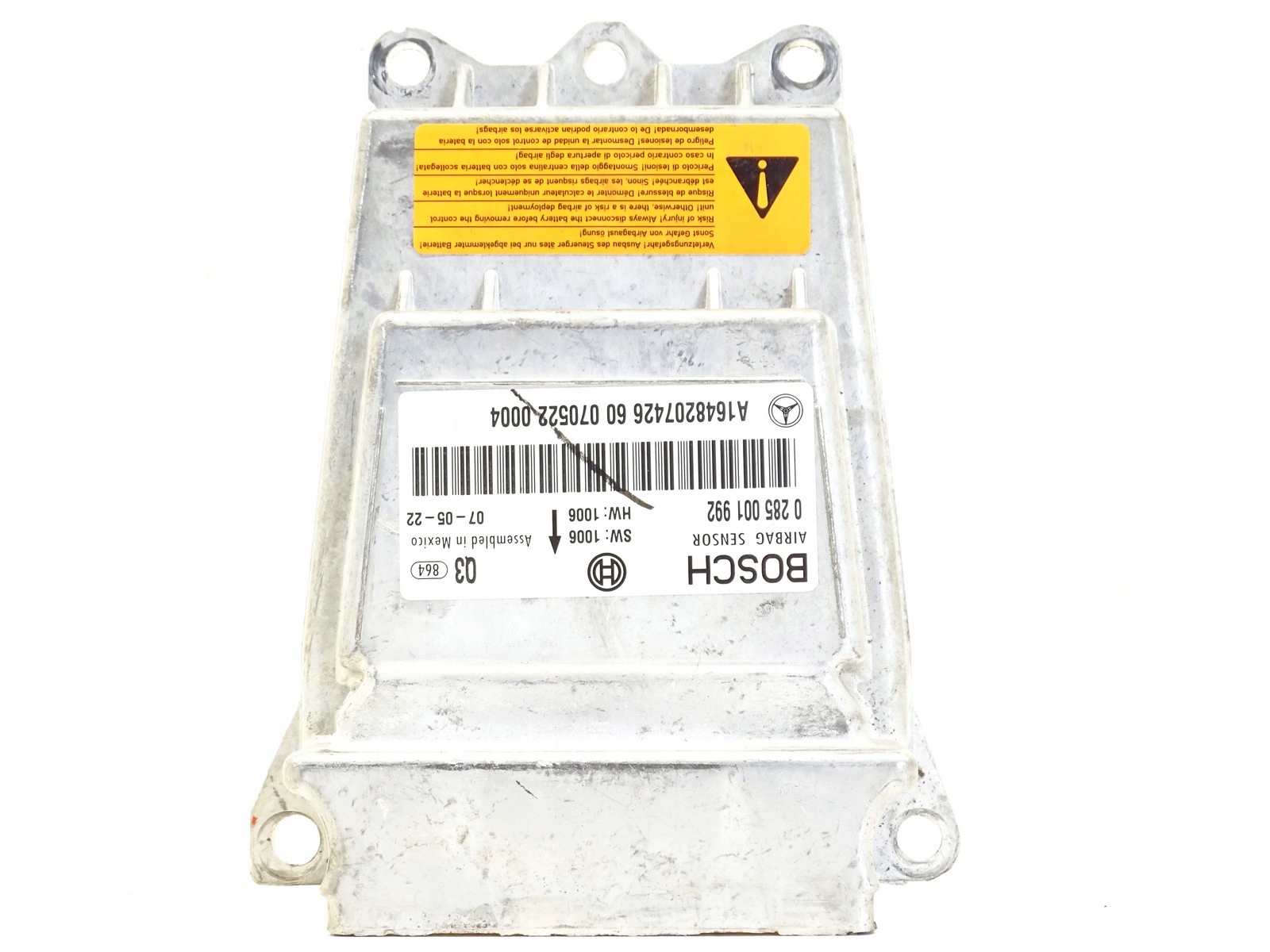 MODUŁ SENSOR AIRBAG MERCEDES GL X164 A1648207426