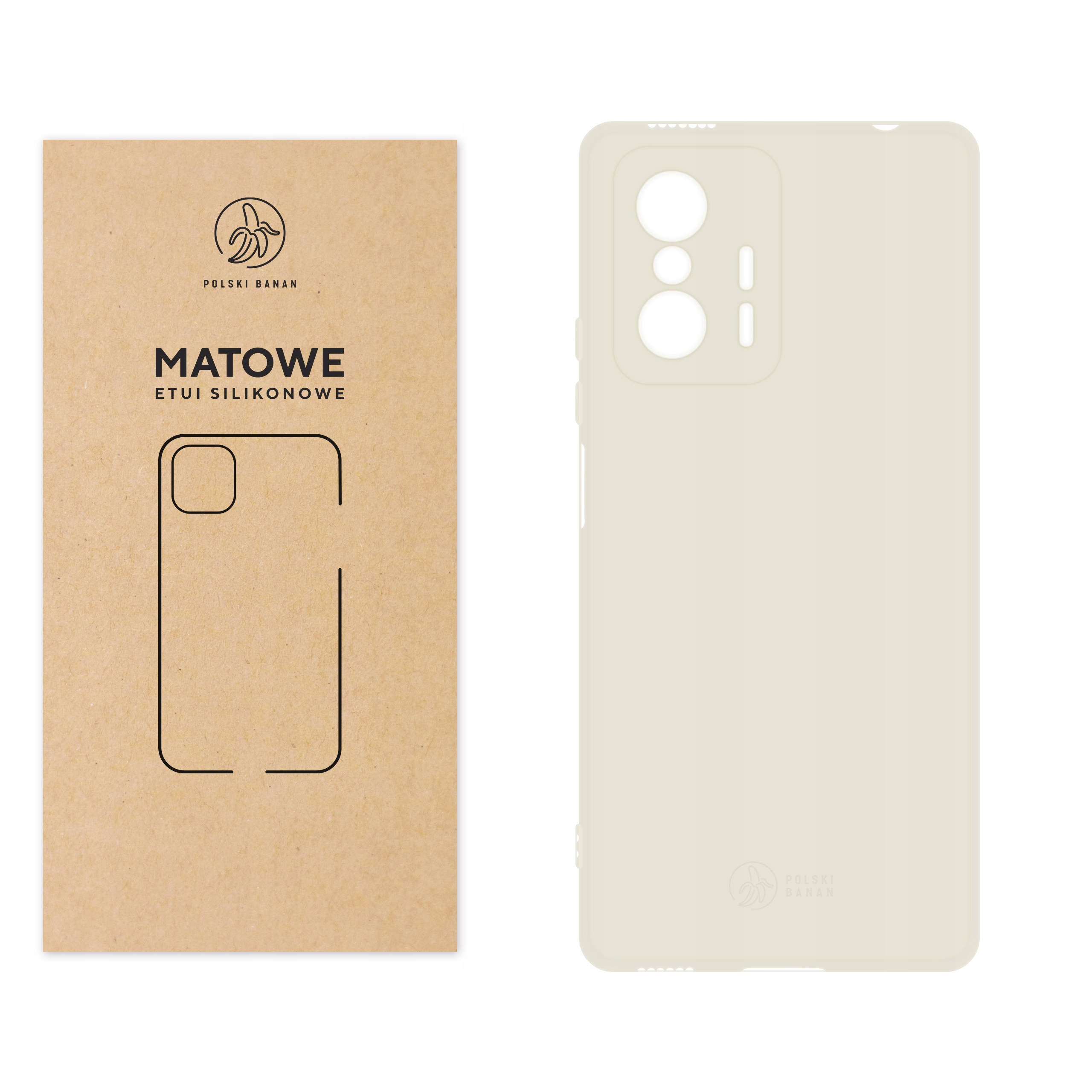 

Etui Matowe do Xiaomi 11T 11T Pro kremowe