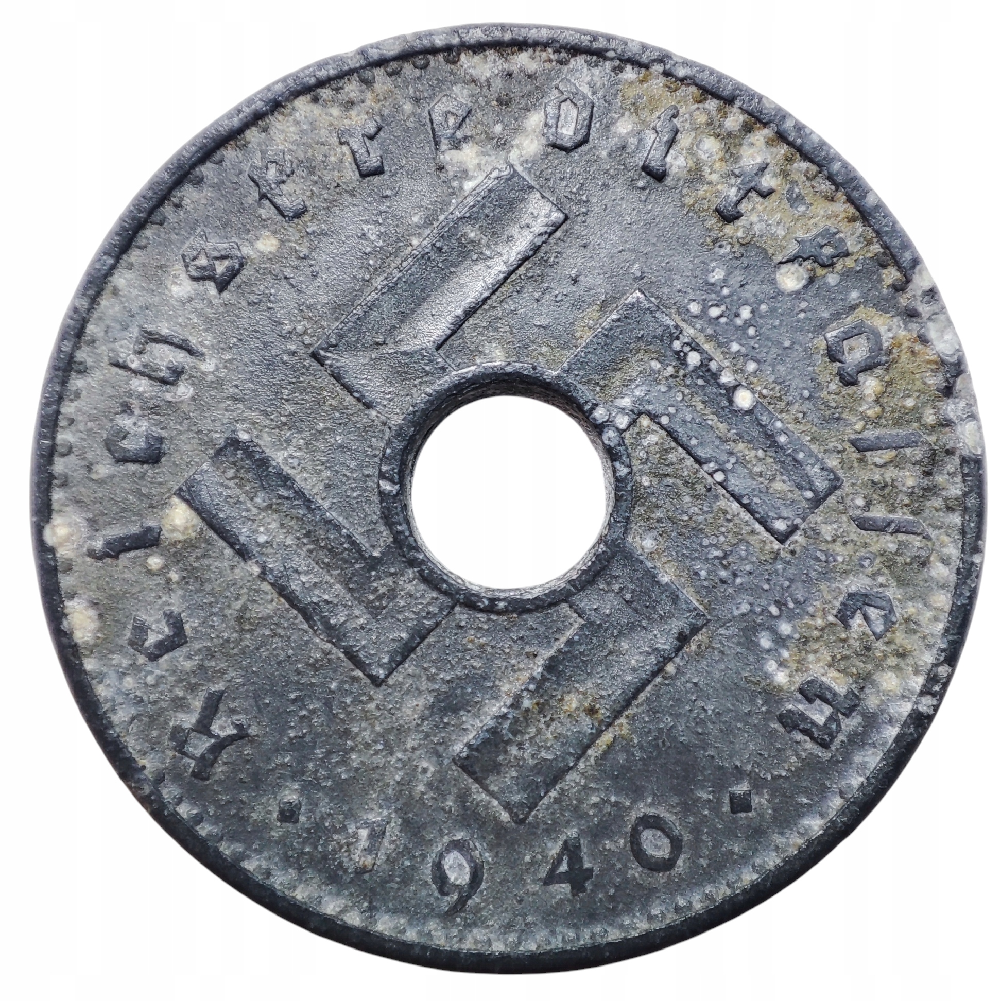 Niemcy, Trzecia Rzesza, 10 reichsfenigów 1940 A - RZADKIE !!