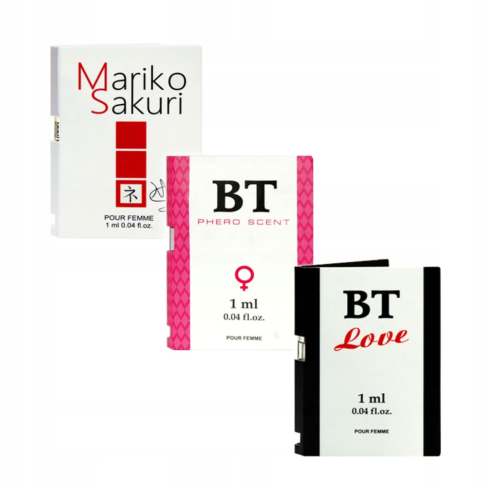

Perfumy. Feromony dla kobiet. Próbki 3 sztuki