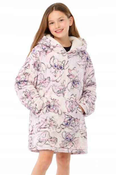 Kocobluza Angel Koc Z Kapturem Bluzowy Szlafrok Lilo I Stitch 122-164