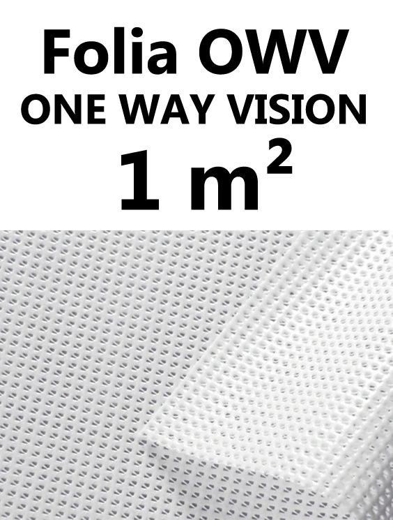 

Folia Owv One Way Vision z nadrukiem 1mkw