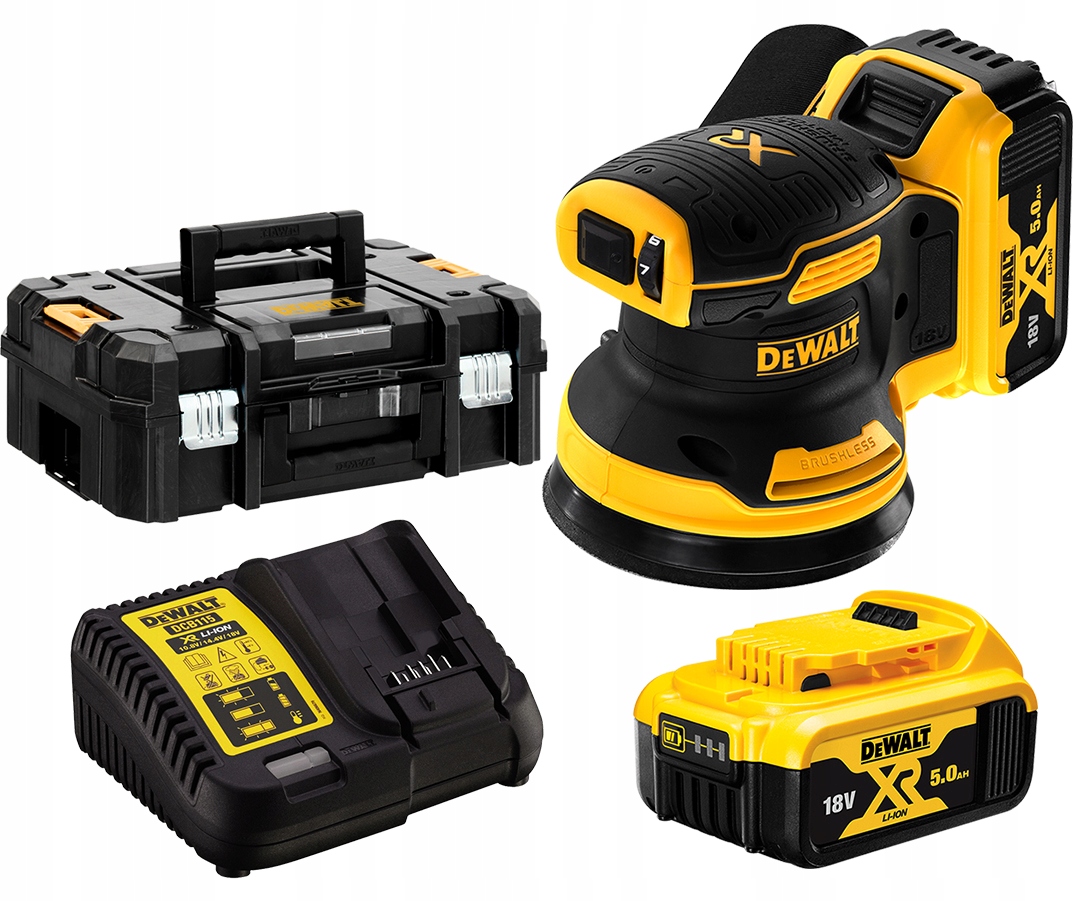 

Szlifierka oscylac 125mm 18V 2x5Ah DeWalt DCW210P2