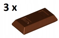 

Lego Reddish Brown Bar Sztabka 99563 3szt
