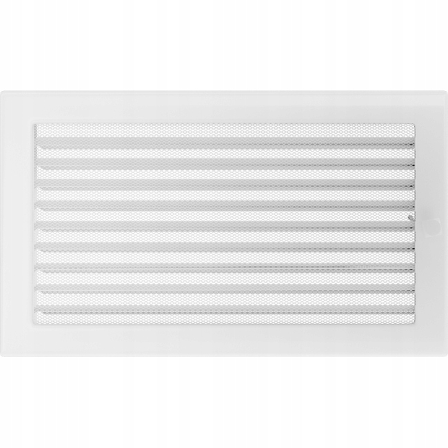 Krbová mřížka ventilace 22x37 cm bílá s žaluzií