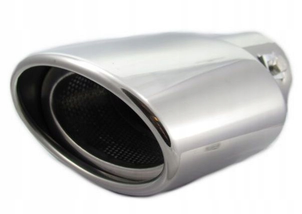 Овальний наконечник глушника нержавіюча сталь 60 мм