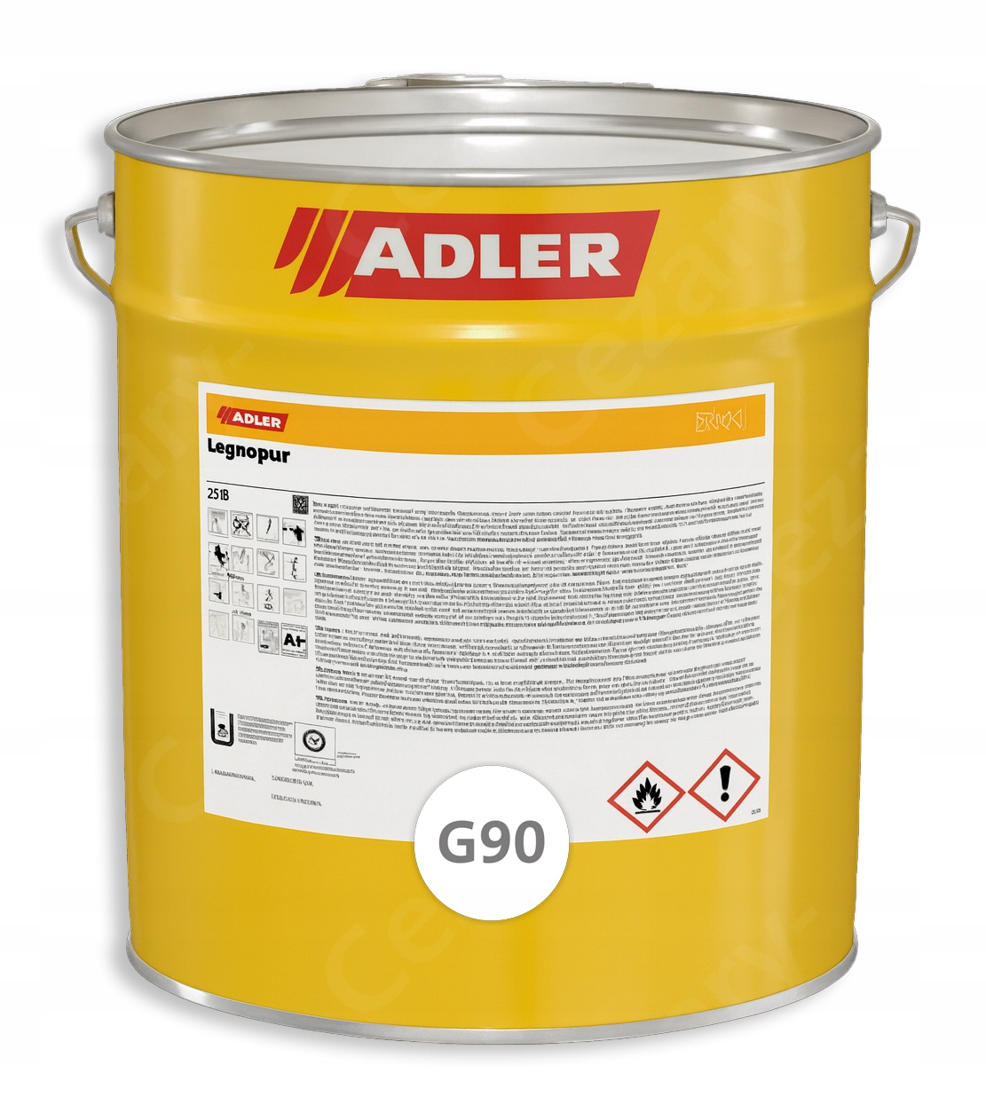 Adler Aduro Legnopur G90 Lakier Poliuretanowy 4kg Bezbarwny Połysk