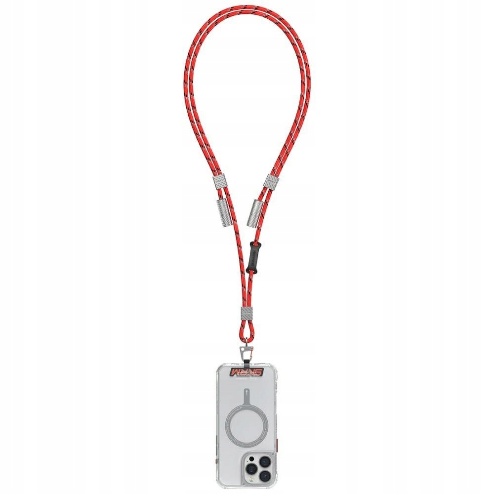 Uniwersalna smycz do telefonu kabel 2w1 Skinarma Dyno Ve Usb-c/usb-c czerwo