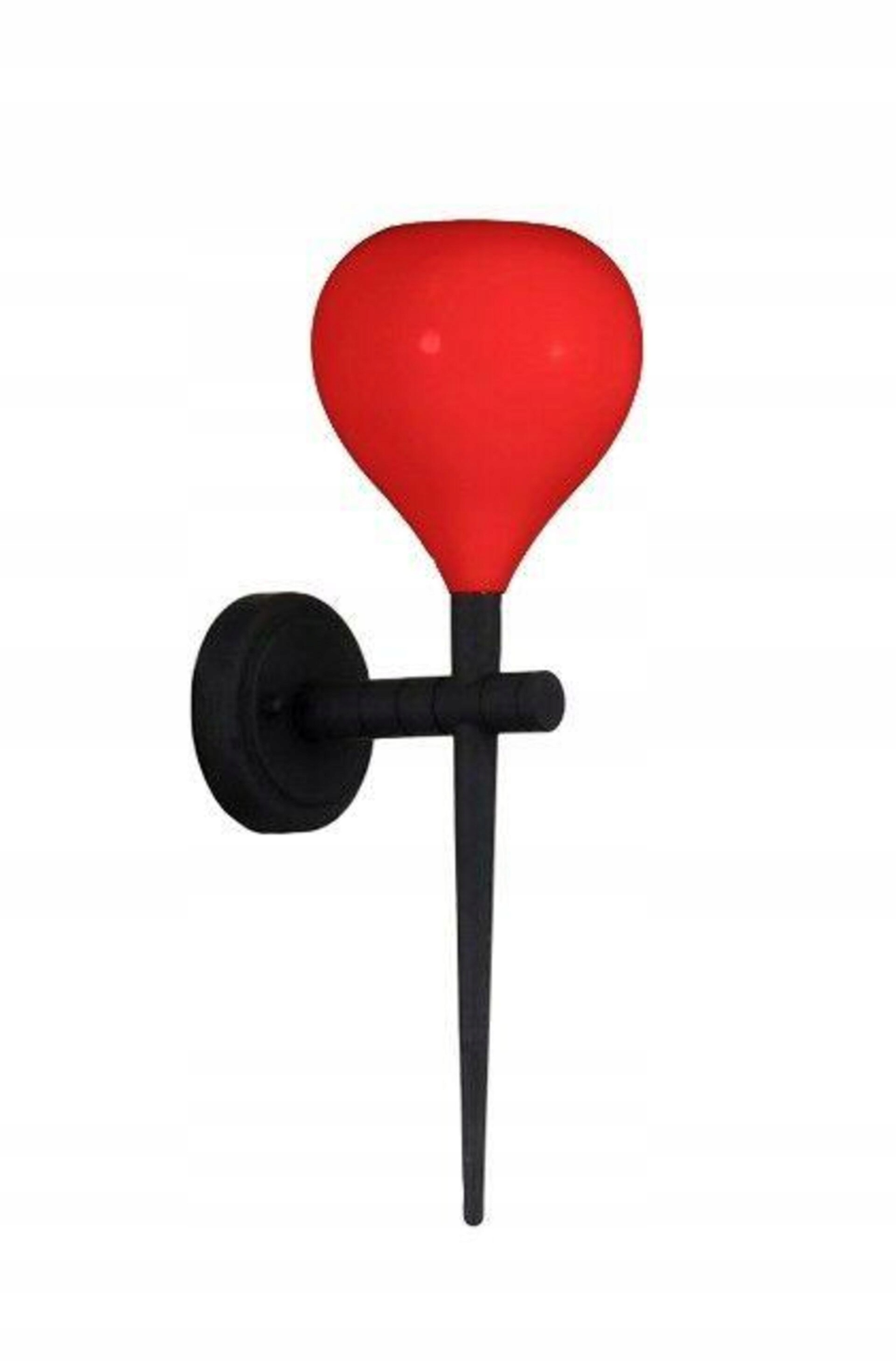 Nástenné svietidlo AZzardo Aga wall red/black AZ1075 E14 1x40W IP20 16cm čer