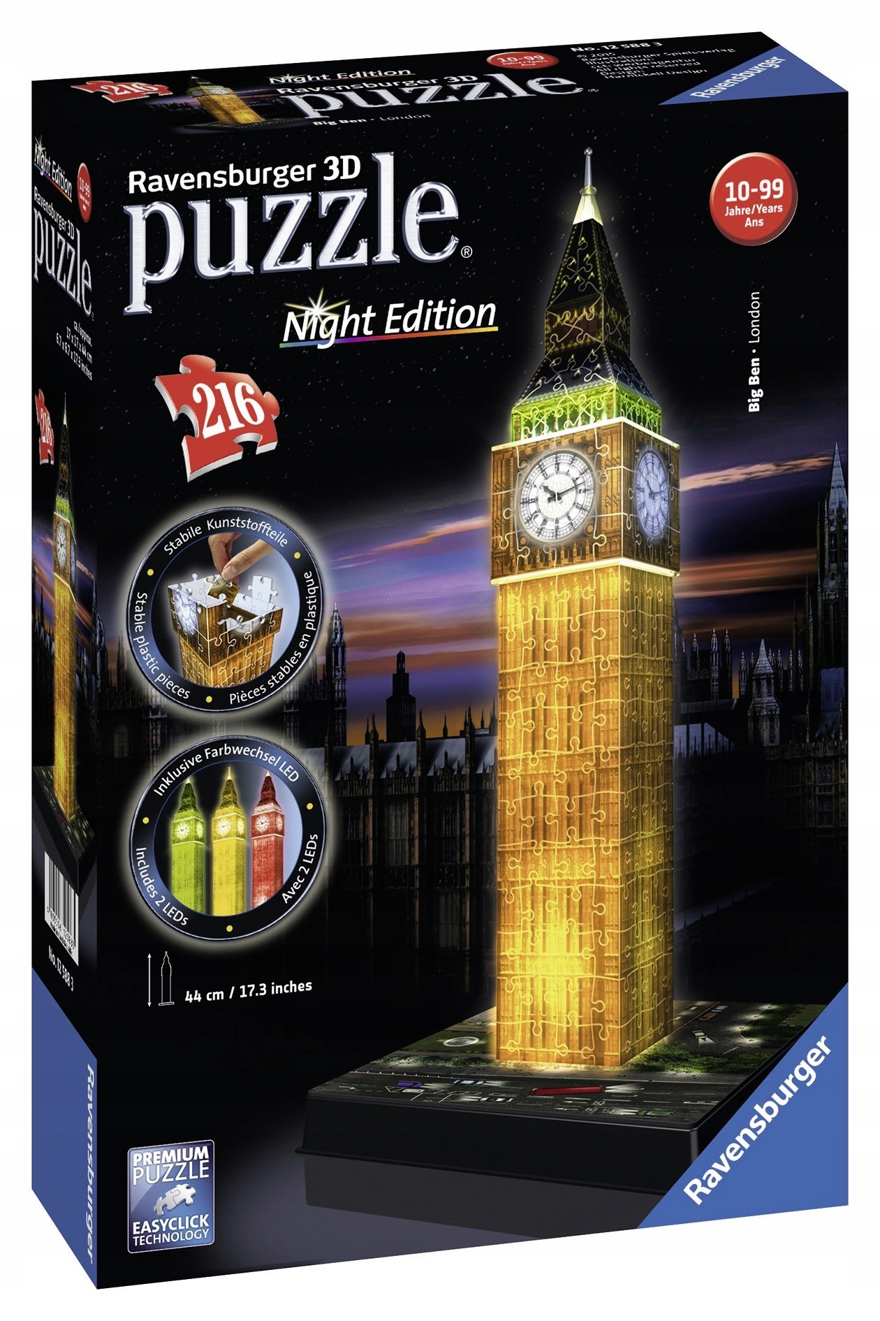 

Ravensburger Puzzle 3D Big Ben Night Edition