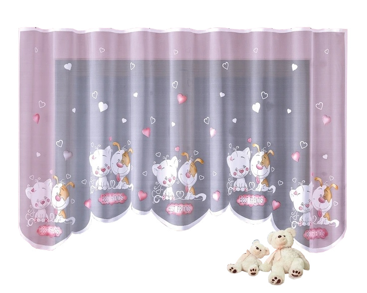 

Firana dziecięca Best Friends Kot pies 300x150