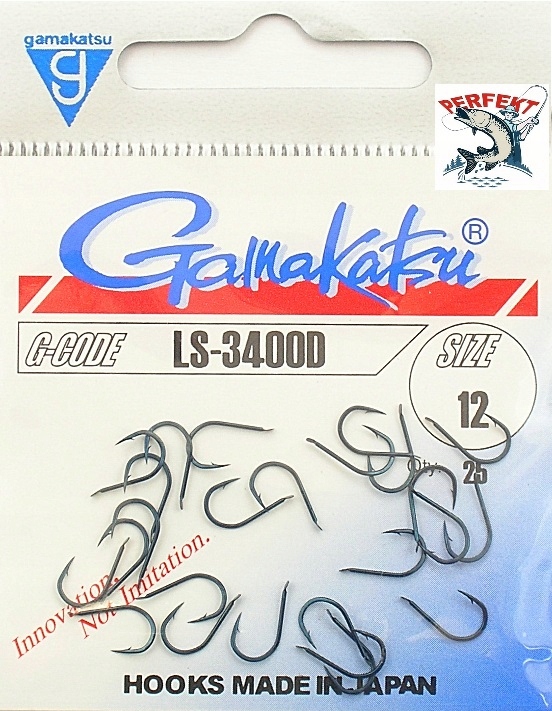 Haczyk Gamakatsu LS-3400D Nr.12 Dark Blue Feeder Float Made In Japan 25 szt