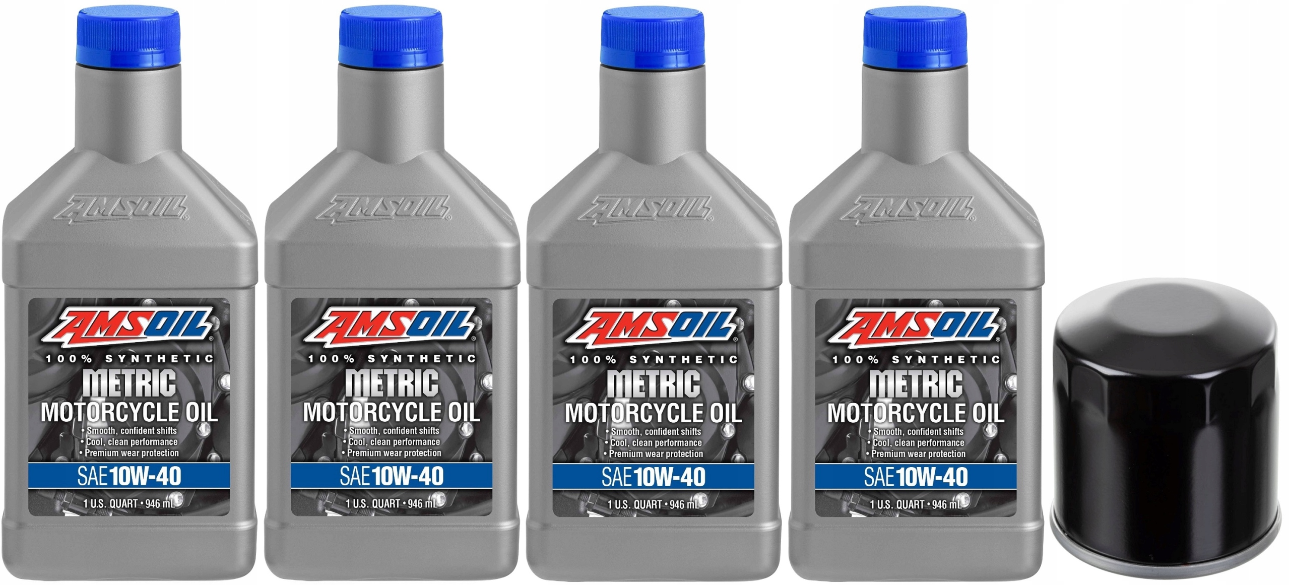 AMSOIL 10W40 + FILTR HONDA KAWASAKI YAMAHA POLARIS