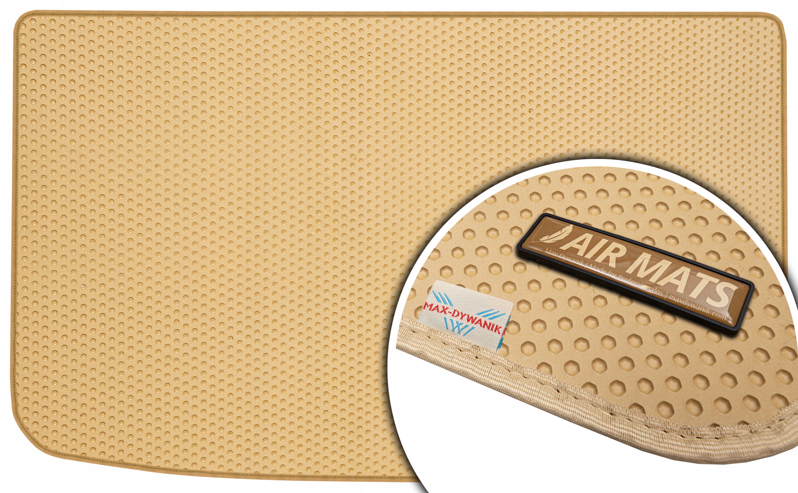 Fiat 500L Minivan 2012- Béžová rohož do kufru Eva Air Mats