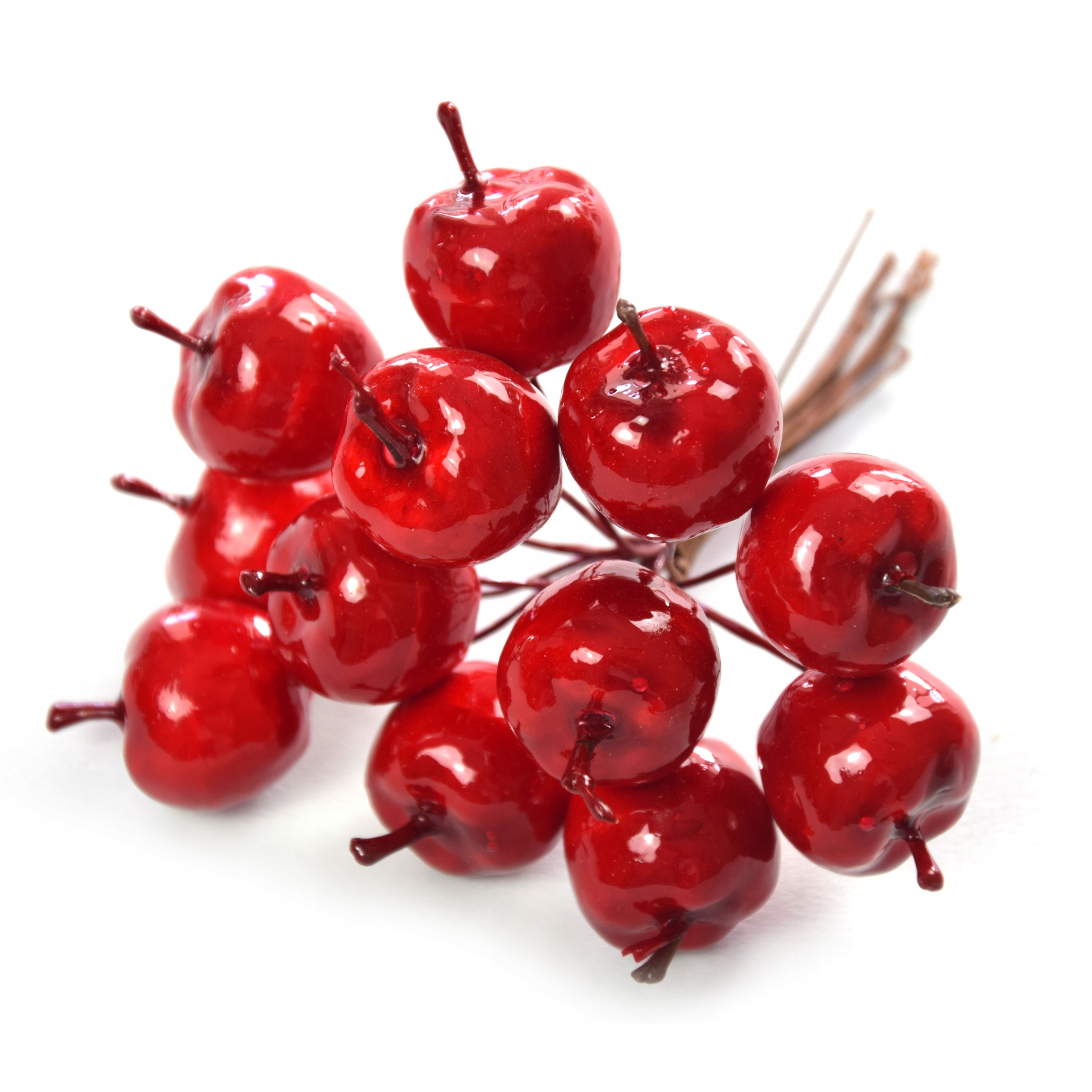 Jabłuszka na druciku, wiązka - duże, 10 cm