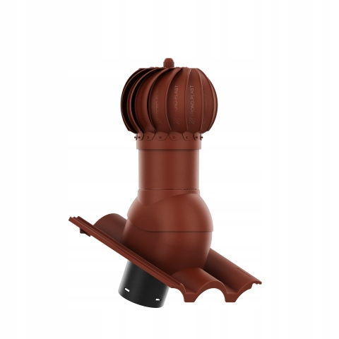 KOMINEK ROTOLINE DACHÓWKA BRASS GRECKA Kasztan