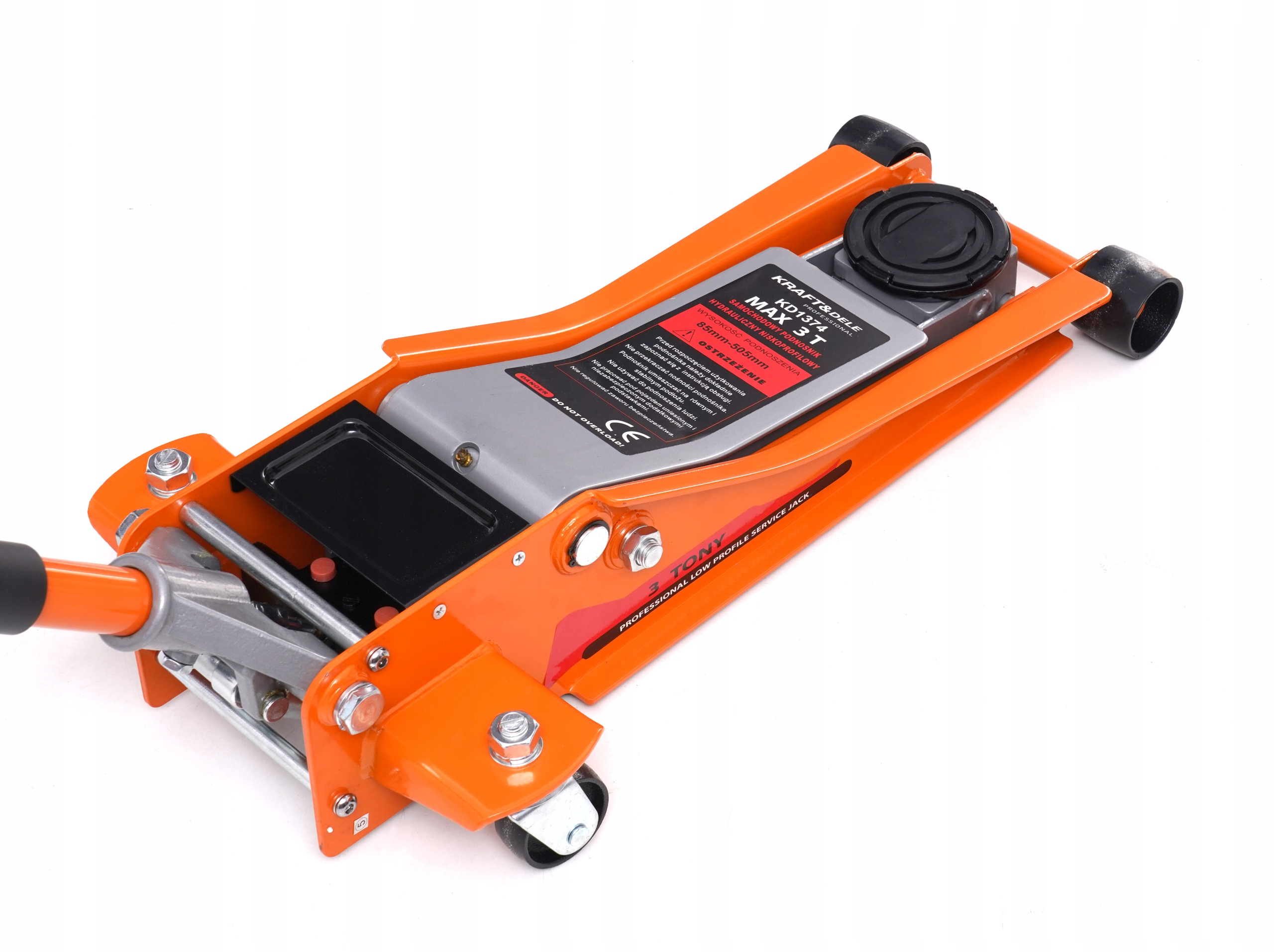 PODNOŚNIK SAMOCHODOWY NISKOPROFILOWY ŻABA 3T Waga produktu z opakowaniem jednostkowym 25.5 kg